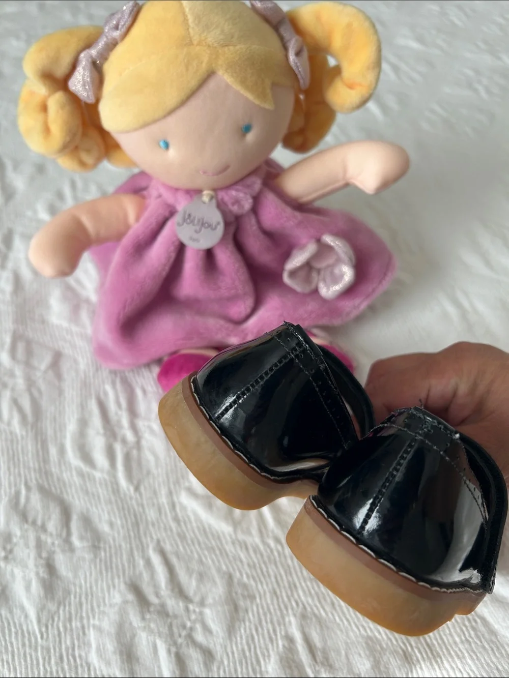 Elephantito Black Patent Mary Jane School Shoes, Gently Used, Sz. 8.